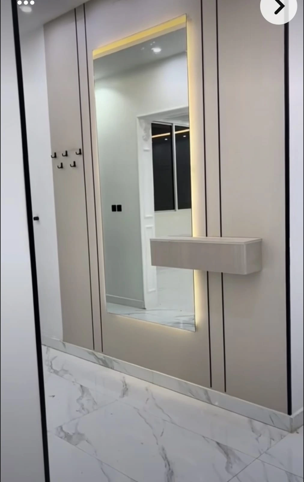 إضاءة داخلية هادئة